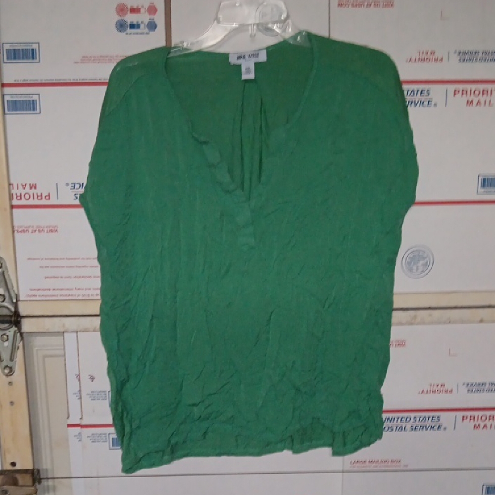 Nine West Size XXL Vibrant Green Blouse (SKU N161)